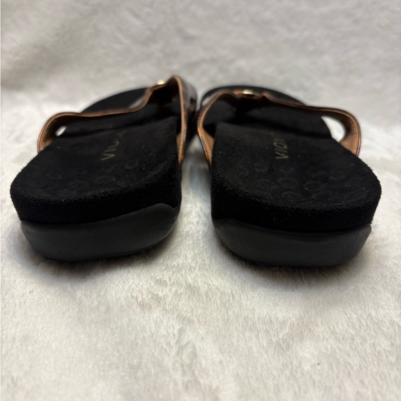 Vionic Hilda Tort Women’s Tortoise Brown Black Sandal Thong Flip Flops Sz: 8.5 - Picture 4 of 8